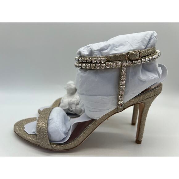 Badgley Mischka Women's Claudette Diamond Evening Heel MP5244 Size 7.5 NIB - Picture 2 of 12